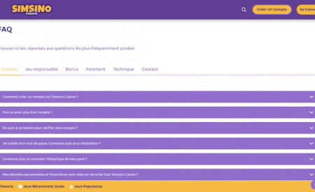 Simsinos Casino aperçu