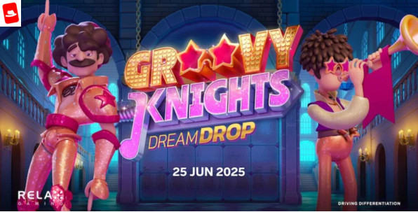 Groovy Knights Dream Drop : Une nouvelle machine à sous progressive pour Relax Gaming